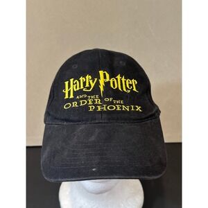 Vintage 2003 Harry Potter Order of the Phoenix Scholastic Promo Hat Black Cap